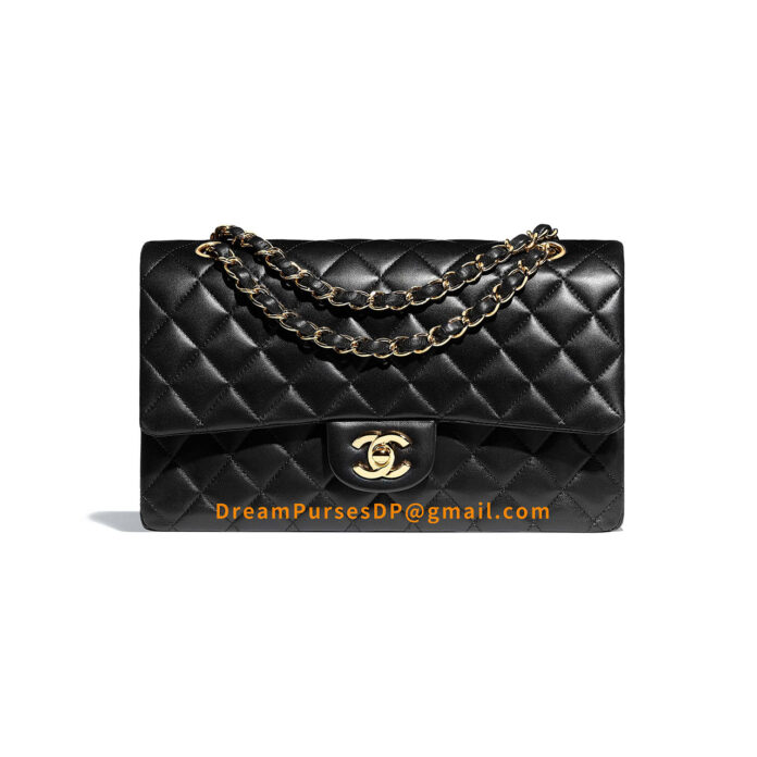 Chanel Medium Classic Flap Bag Black Lambskin GHW