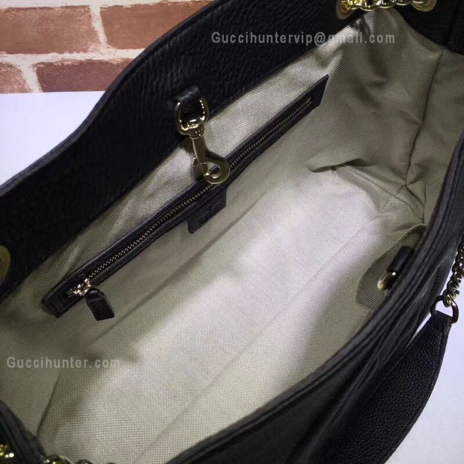 Gucci Replica Soho Leather Shoulder Bag Black interior 