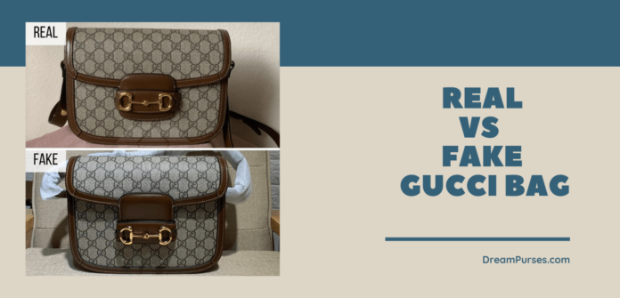 Real vs. Fake Gucci bag